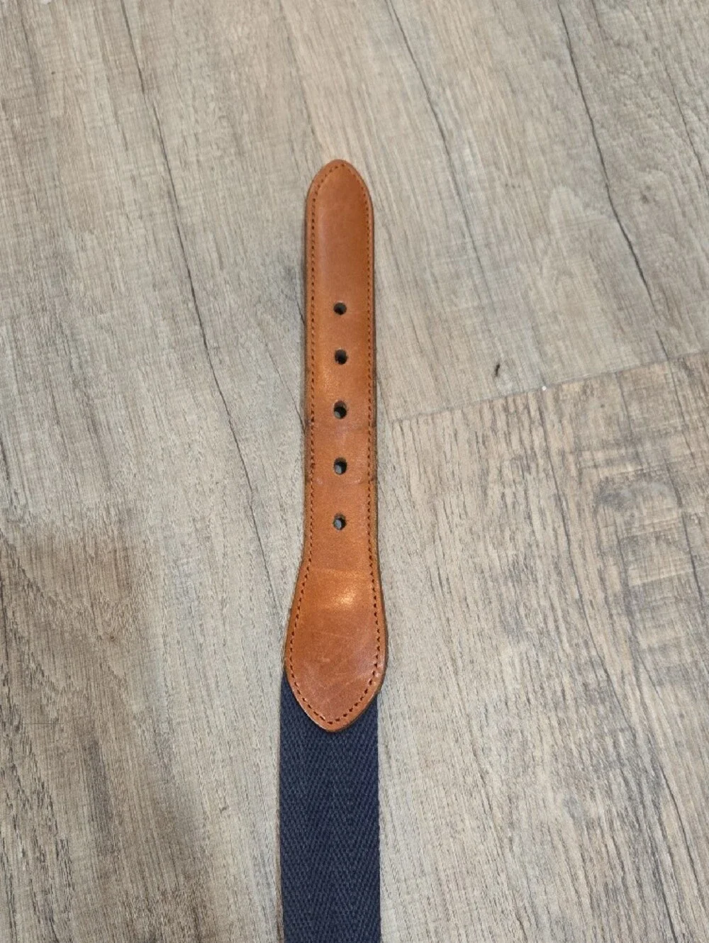 Coach Navy Belt with Brown Leather!